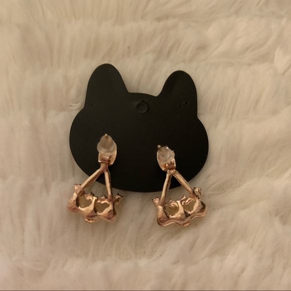 3 for 10 EARRINGS - star pearl gold - Picture 3 of 4